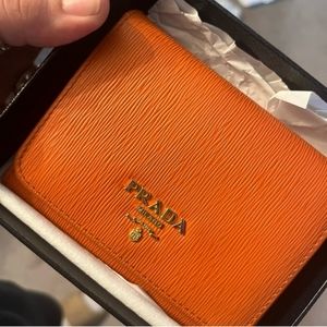 Prada Vitello Move Trifold Wallet